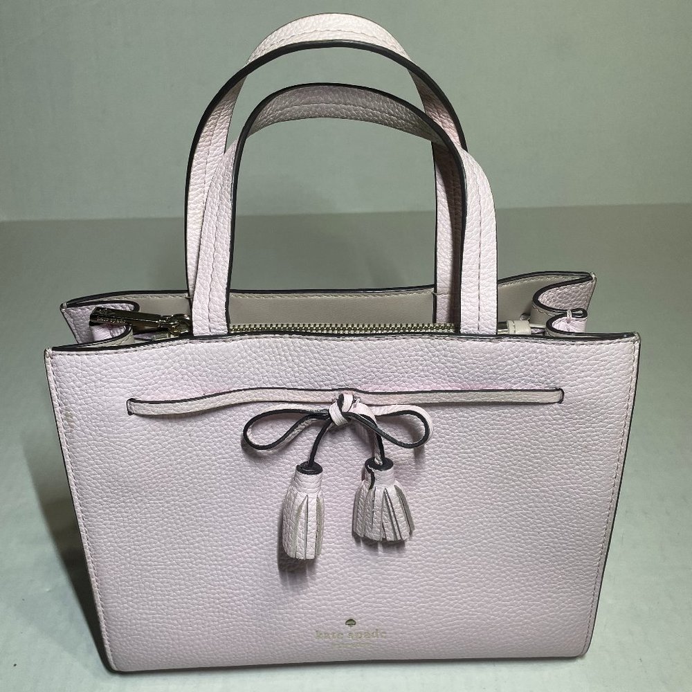 Kate Spade Hayes pink leather mini satchel bag